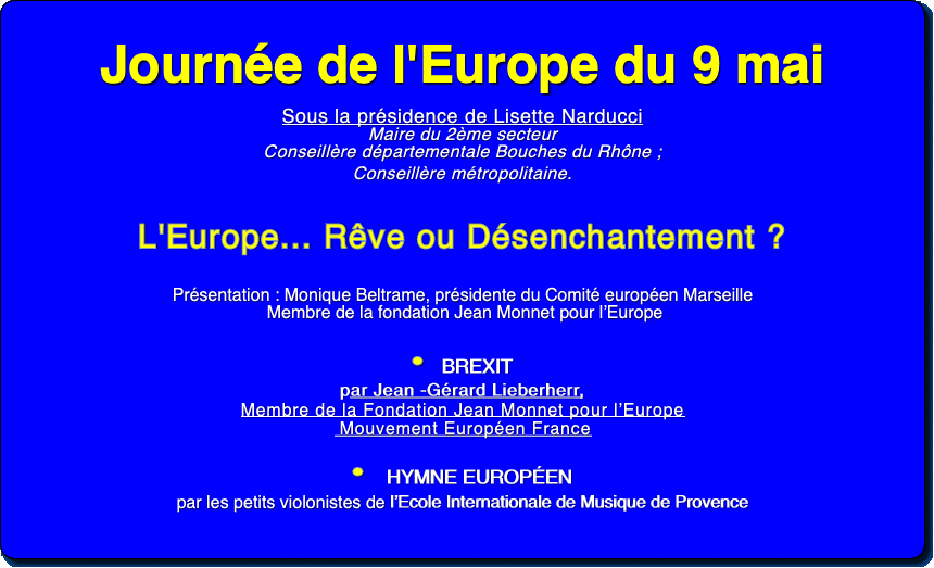  Journée de l'Europe du 9
