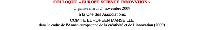 COLLOQUE   EUROPE 