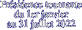 Présidence tournante  du 1er janvier