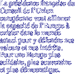 La présidence française du Conseil