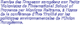 Remise des Drapeaux européens aux